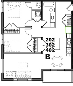 Layout B floor plan