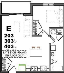 Layout E floor plan