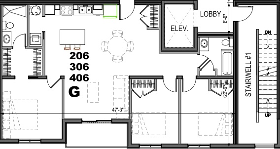 Layout G floor plan